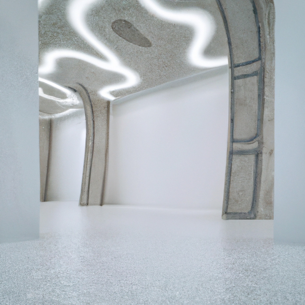 White interior architecture with soft shadow lines and long exposure cleanliness